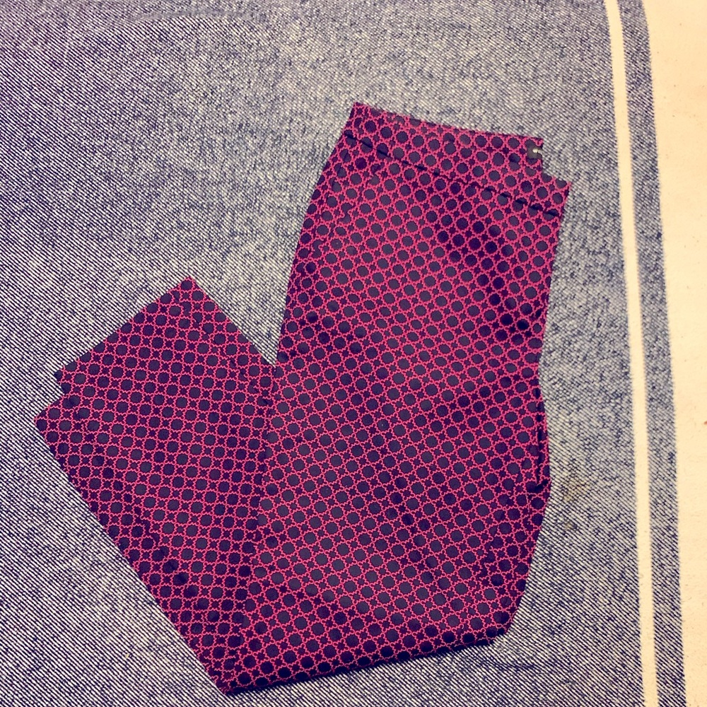 Geometric Cropped Dress pants